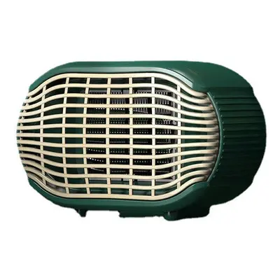 (Dark green, UK) Portable Mini Electric Heater - Silent Fast Heat, Energy-Saving Desktop Warmer 