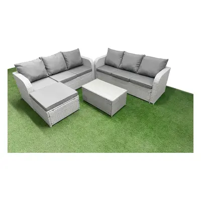 Fimous Outdoor Garden Furniture Sets Seater Wicker Rattan Furniture Sofa Sets with high Back Lou