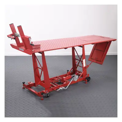 BikeTek Motorcycle Hydraulic Table Lift Red