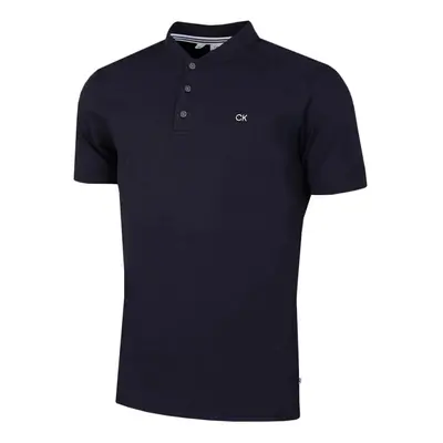 (XL, Navy) Calvin Klein Mens Blade Collar Campus Golf Polo Shirt