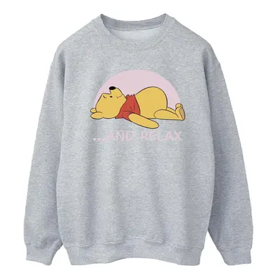 (M, Sports Grey) Disney Mens Winnie The Pooh Relax Sweatshirt