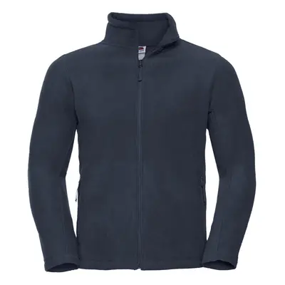 (4XL, French Navy) Russell Mens Full Zip Outdoor Fleece Jacket