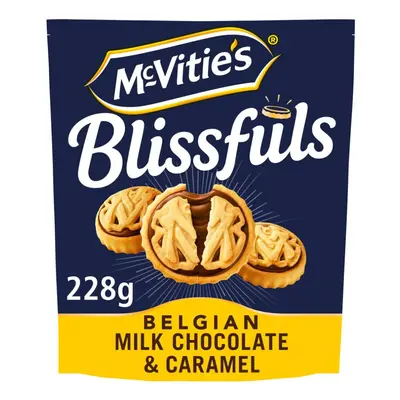 McVitie's Blissfuls Belgian Milk Chocolate & Caramel 228g (Pack of 6)