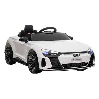 HOMCOM Audi RS e-tron GT Licensed 12V Kids Electric Ride on W/ Remote, White