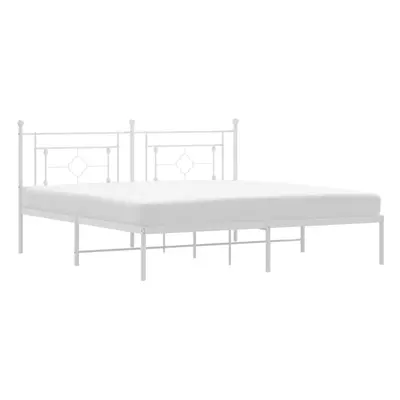 (with headboard, x cm) vidaXL Metal Bed Frame Home Bedroom Bed Base Mattress Foundation Bedstead