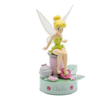 Disney Tinkerbell Hand Painted Birthday Figurine with October Birthstone