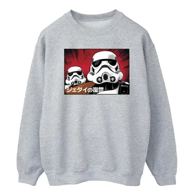 (XL, Sports Grey) Star Wars Mens Stormtrooper Japanese Sweatshirt