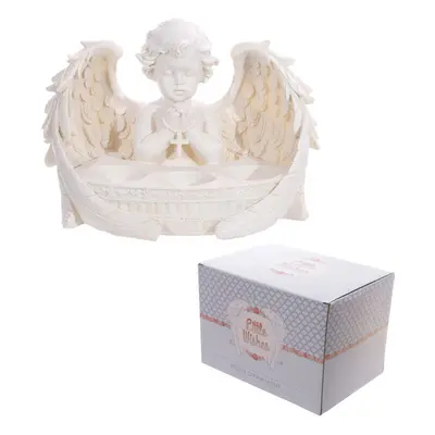 Decorative Cherub Praying Triple Tealight Holder