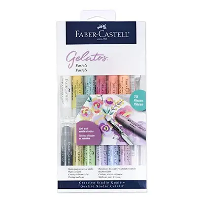 Faber-Castell Gelatos Pastels Color Set, Pastel Colors - Multi-Purpose Art Medium