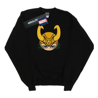 (S, Black) Marvel Womens/Ladies Loki Close Up Sweatshirt