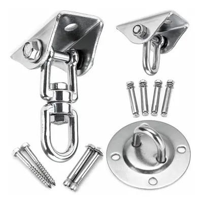 (69mm x 43mm x 59mm) 3-Types 180/360 Heavy Duty Swivel Hangers Stainless Steel Swing Hooks For Y