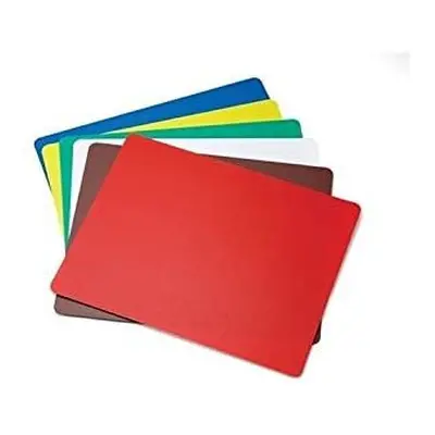 Professional Catering Flexible Set of Colour Coded Chopping Boards Thin Lightweight Red, Blue, G