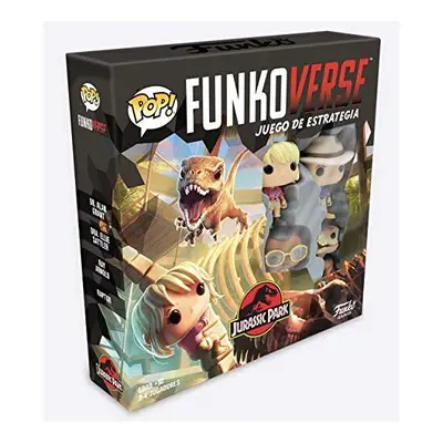 Games Funkoverse 100-Base - Spanish Version - Jurassic Park Board Game - 3'' (7.6 Cm) POP! - Lig