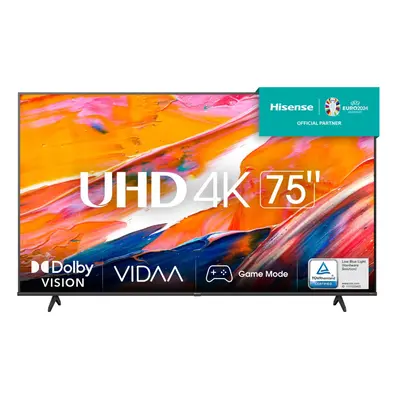 Hisense 75A6K TV 190.5 cm (75") 4K Ultra HD Smart TV Wi-Fi Black cd/mÂ²