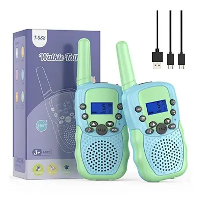 Bakoherp Walkie Talkies Rechargeable for Years Boys Girls, Channels Way Radio Toy with LCD Backl