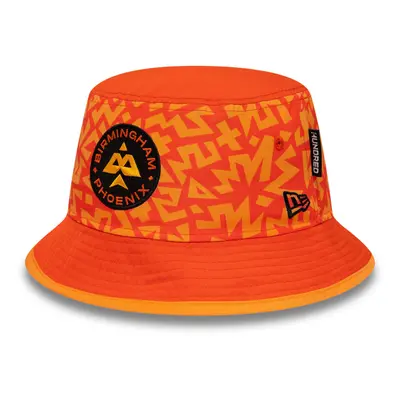 (Orange, Large) Birmingham Phoenix The Hundred New Era All Over Print Bucket Hat