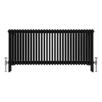 (600x1460mm, Black) NRG Traditional Cast Iron Style Style Radiator Four Column Designer Bathroom