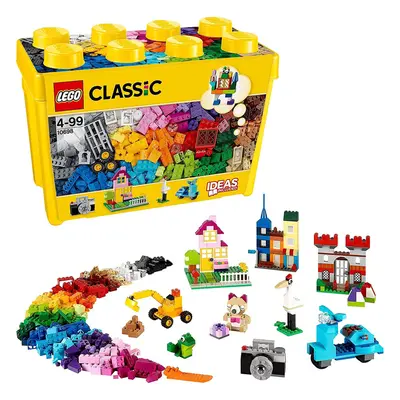 LEGO Classic Large Creative Brick Box Construction Set, Toy Storage, Fun Colourful Toy Bricks fo