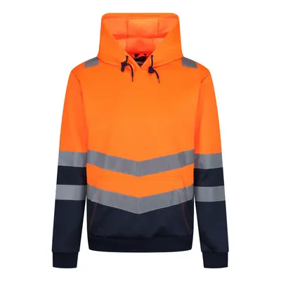 (M, Orange) Regatta Mens Overhead High-Vis Hoodie