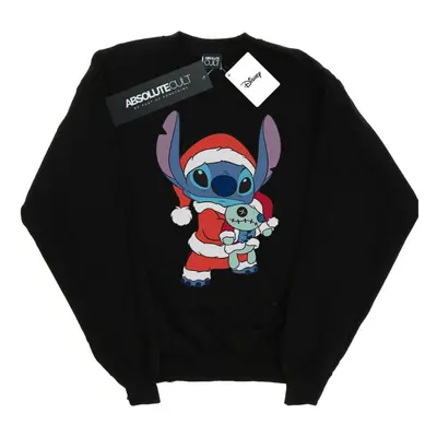 (S, Black) Disney Womens/Ladies Lilo And Stitch Stitch Christmas Sweatshirt