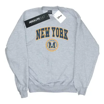 (M, Sports Grey) Disney Mens Mickey Mouse New York Seal Sweatshirt