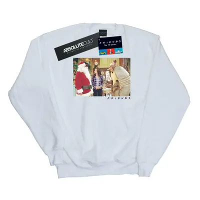 (L, White) Friends Mens The Holiday Armadillo Sweatshirt