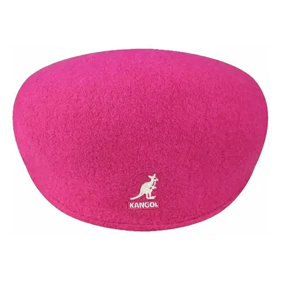 (XXL) KANGOL iconic 100% pure new wool Electric Pink flat cap