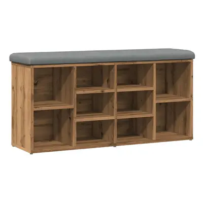 (artisan oak, x x cm) vidaXL Shoe Bench Old Wood 82x32x50 cm Engineered Wood bench storage bench