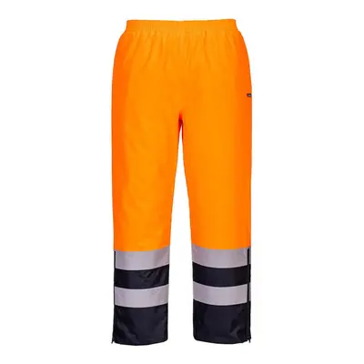 (3XL R, Orange/Navy) Portwest Mens Hi-Vis Safety Trousers