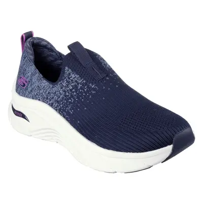 (Blue, (Adults')) Skechers Arch Fit D'Lux Key Journey Textile Women's Navy Trainers