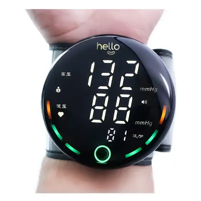 Digital Wrist Blood Pressure Monitor Automatic Eectronic Blood Pressure Meter Tonometer Touch Sc