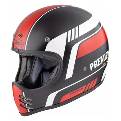 (L) Premier MX BL Full Face Helmet Black / Red