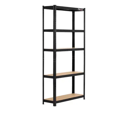 3 Bays| 180x90x30cm | Black | Boltless Garage Shelving Unit | 1000kg