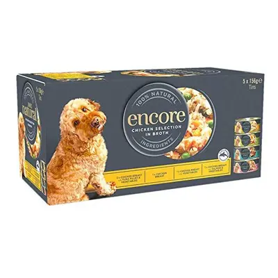 Encore 100% Natural Wet Dog Food, Chicken Selection Multipack, x 156g