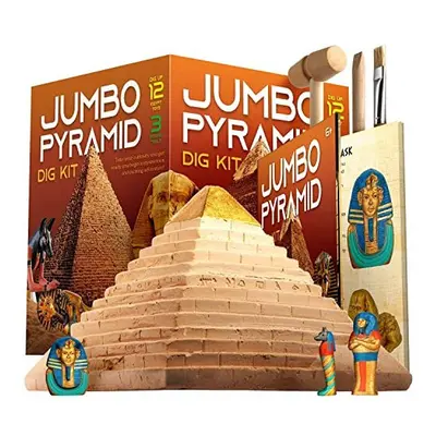 Ancient Egyptian Pyramids Dig Kit Gem Excavation Set STEM Science Educational Toys Archaeology G