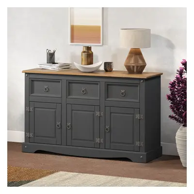 Corona Charcoal Door Sideboard