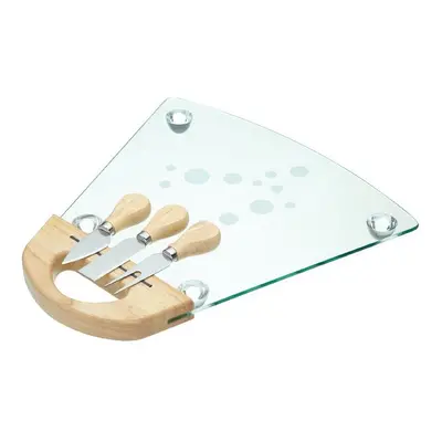 MasterClass Glass Cheese Serving Set