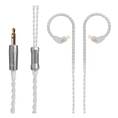 (A) Earphone Replacement Cable Upgraded Silver Plated Cable Use For TRN V10 KZ ZS6 ZS5 ZS3 ZST Z