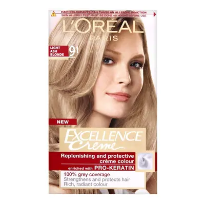 L'Oreal Excellence Permanent Hair Colour 9.1 Light Ash Blonde