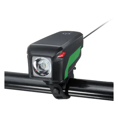 (Black Green) 350LM T6 Bike Light Headlights USB Charging Live Hhorn Bells Touch