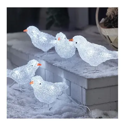 ZHIKE Outdoor Christmas Decorations / LED Acrylic Decoration Outside Lights Five Birds / Outdoor