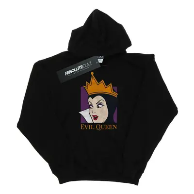 (L, Black) Disney Womens/Ladies Evil Queen Cropped Head Hoodie