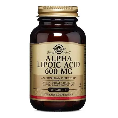 Solgar Alpha Lipoic Acid Vegetable Capsules Antioxidant Support Helps to Recycle Glutathione, Vi