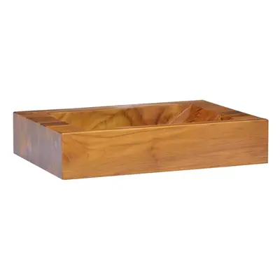 vidaXL Basin Wooden Basin Wash Washroom Bathroom Hardwood Living Space Sink