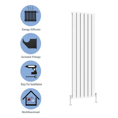 (White, 1600*408mm?double?) Flat Panel Column Radiator