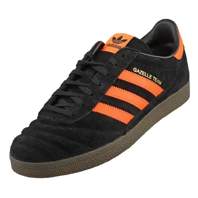 (7) adidas Gazelle Team Mens Fashion Trainers in Black Orange