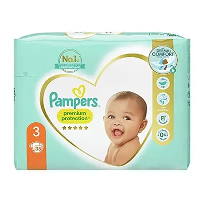 Pampers Baby Nappies Size (6-10 kg) Premium Protection Pack of Pampers Softest Comfort and Prote