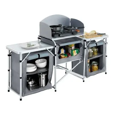 Camping Kitchen Stand Unit Storage Portable Outdoor