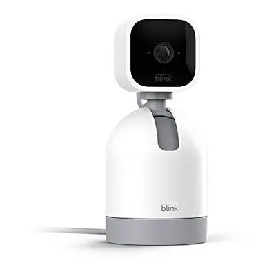 Blink Mini Pan-Tilt Camera | Rotating indoor plug-in smart security camera, two-way audio, HD vi