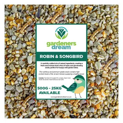 GardenersDream Robin & Songbird Mix - Nutritious Wild Bird Food For Garden Birds